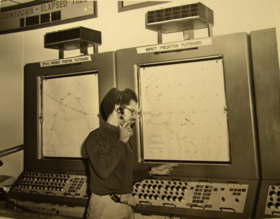 R Burgess at plotboard